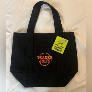 Trader Joe's Black & Orange Tote Bag: Halloween Edition